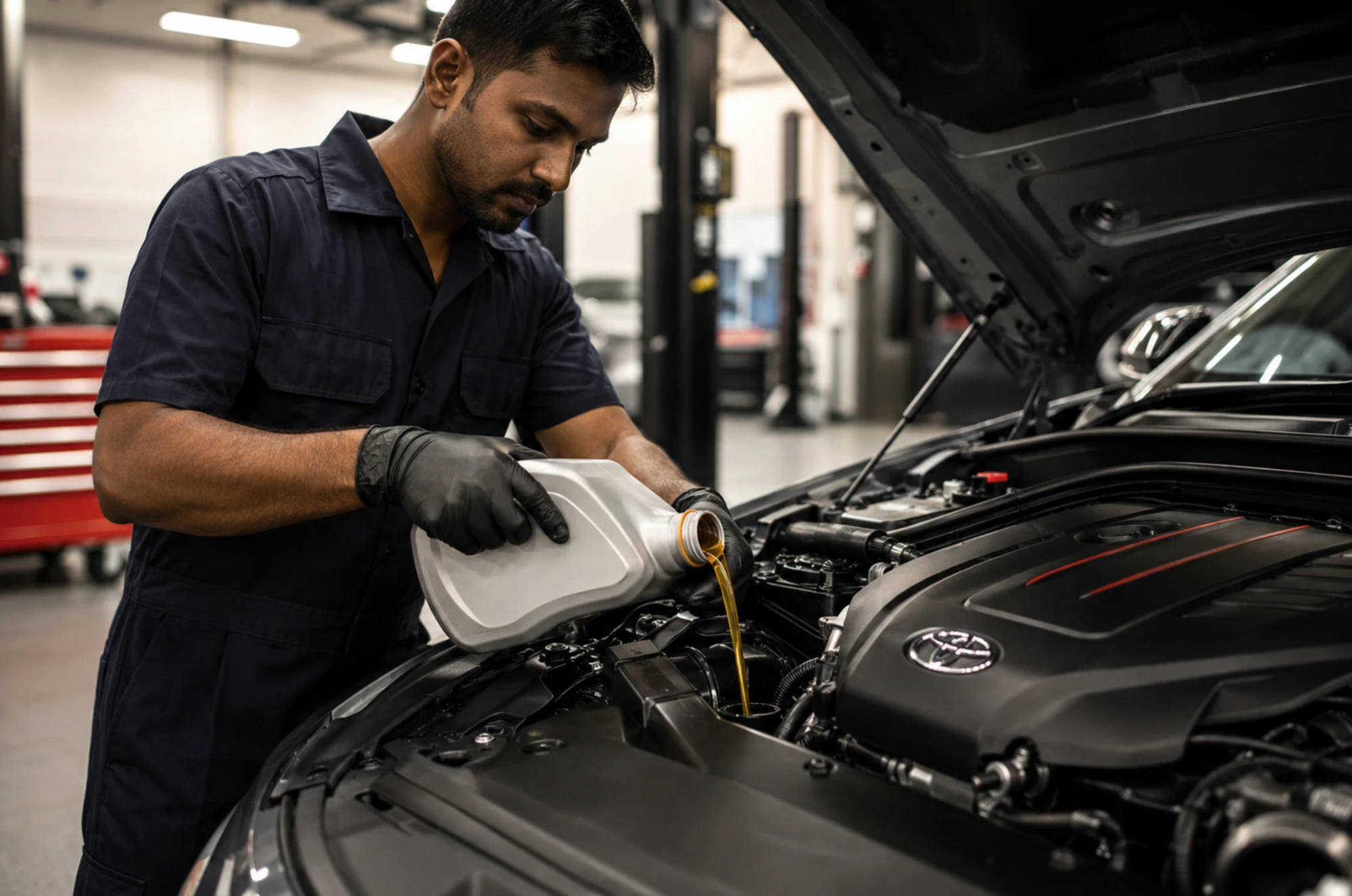 Oil change service