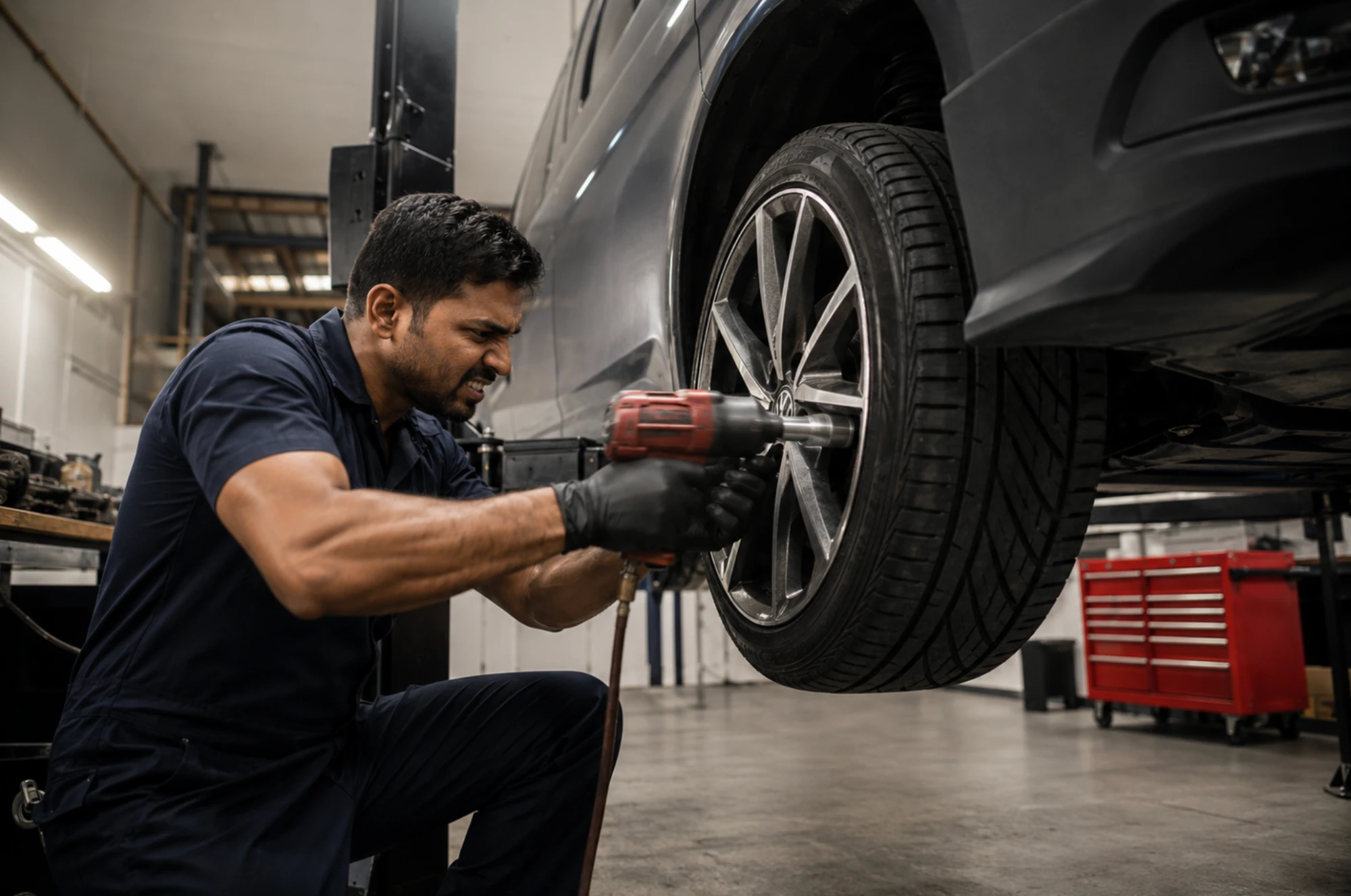 Wheel and tyre swap