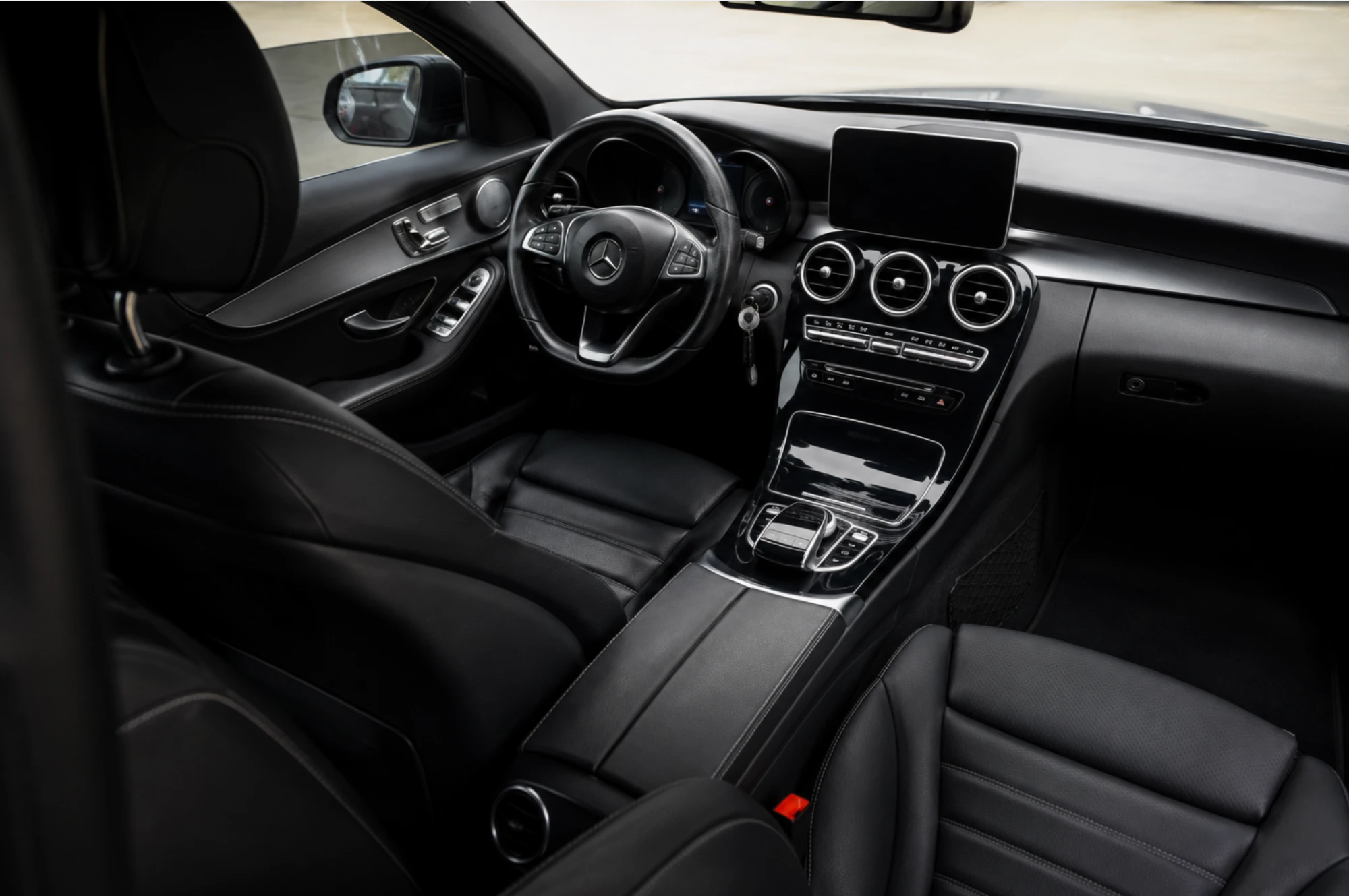 Mercedes interior — premium valet